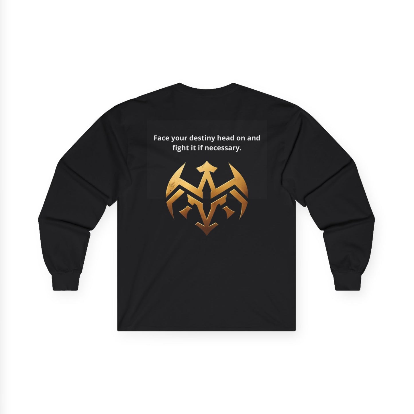 Dress yourself in greatness, conquer your world."-POWER KAUSA.Inspirational Long Sleeve Tee, Unisex Cotton Tee, Motivational Tee for Everyday Wear, Gift for Graduates, Birthday Gift, Casual Fashion