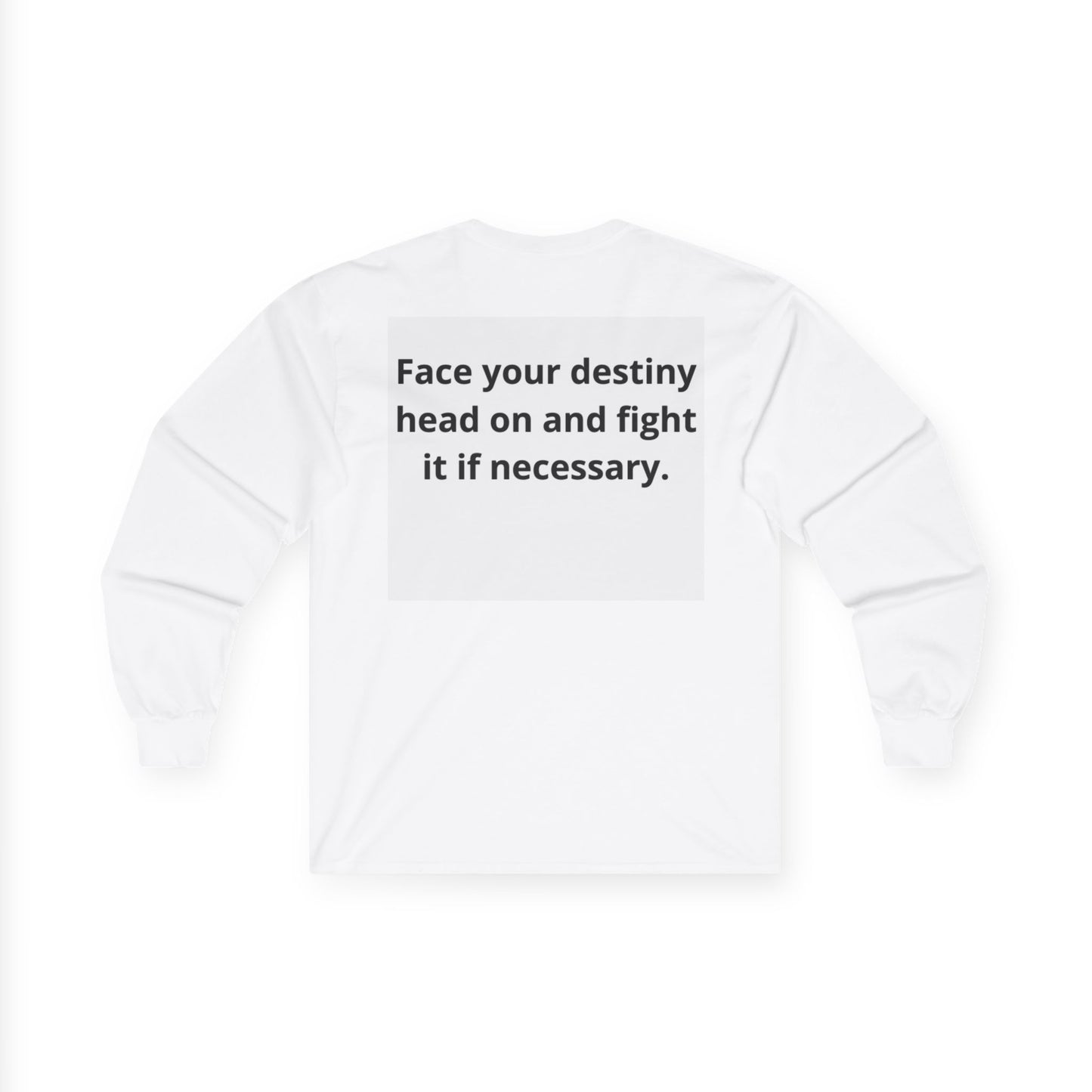 Dress yourself in greatness, conquer your world."-POWER KAUSA.Inspirational Long Sleeve Tee, Unisex Cotton Tee, Motivational Tee for Everyday Wear, Gift for Graduates, Birthday Gift, Casual Fashion